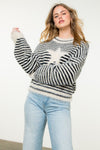 THML Striped Star Mohair Sweater