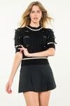 THML Pearl Bow Detail Sweater
