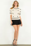 THML Pearl Bow Detail Sweater