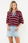THML Vintage Stripe Pullover Top