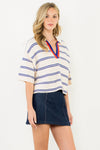 THML Vintage Stripe Pullover Top