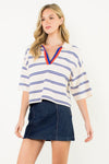 THML Vintage Stripe Pullover Top