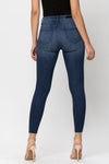 High rise straight cut skinny ankle