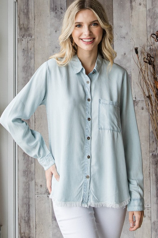 Chambray button down