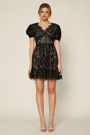 Little black lace dress
