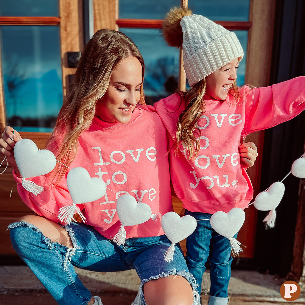 LOVE to LOVE YOU sweatshirt