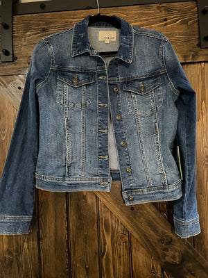 Nondistrested jean jacket