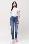 High rise roll up Ankle skinny jeans