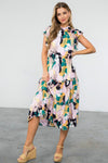 Butterfly tiered maxi