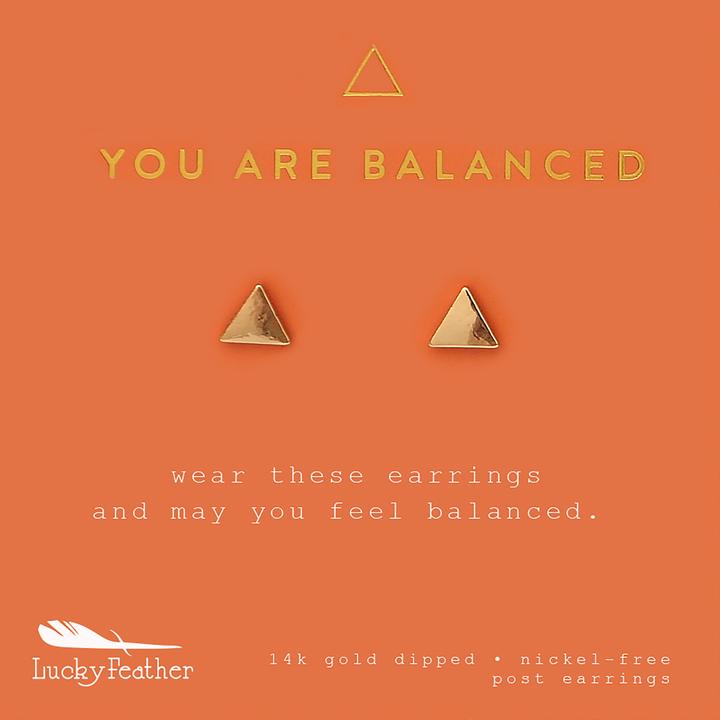 You are balanced earrings