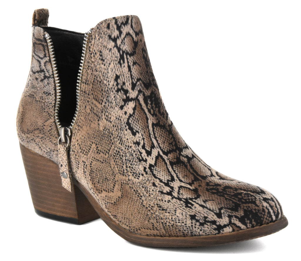 Tombstone brown snake bootie