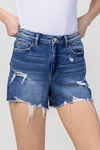 Vervet distressed mom shorts