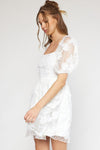 Vintage Lace overlay dress